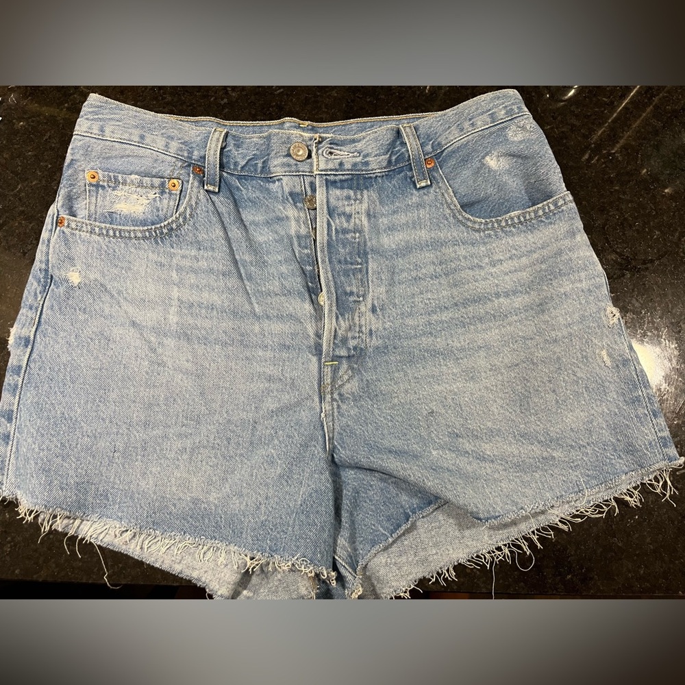 Levi's Light Blue Denim Women's Shorts